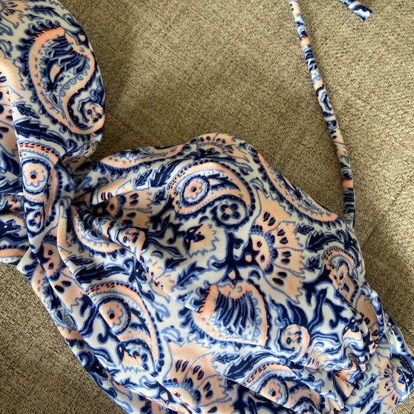 Victoria’s Secret Blue Paisley Bikini Set - 34B & XS - Picture 8 of 9